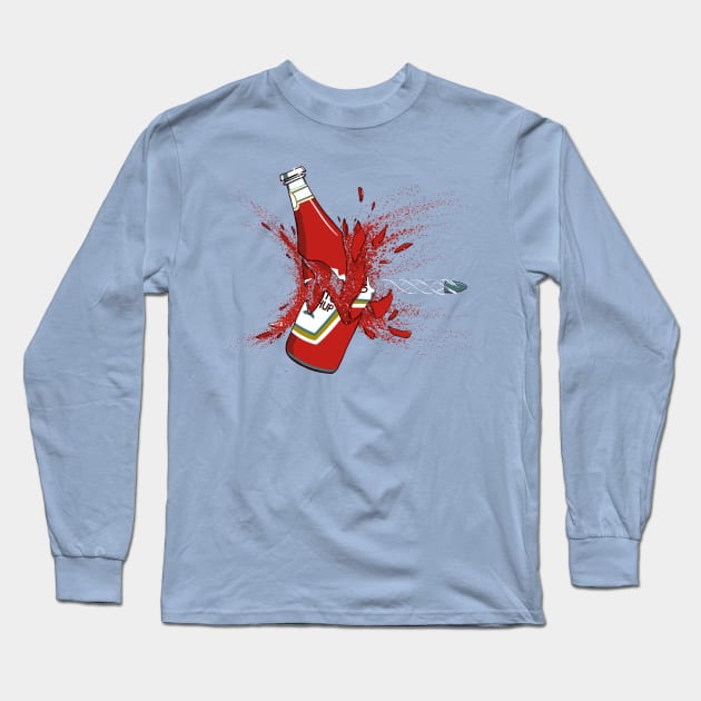 Ketchup Bullet Long Sleeve T-Shirt by Gabe Pyle